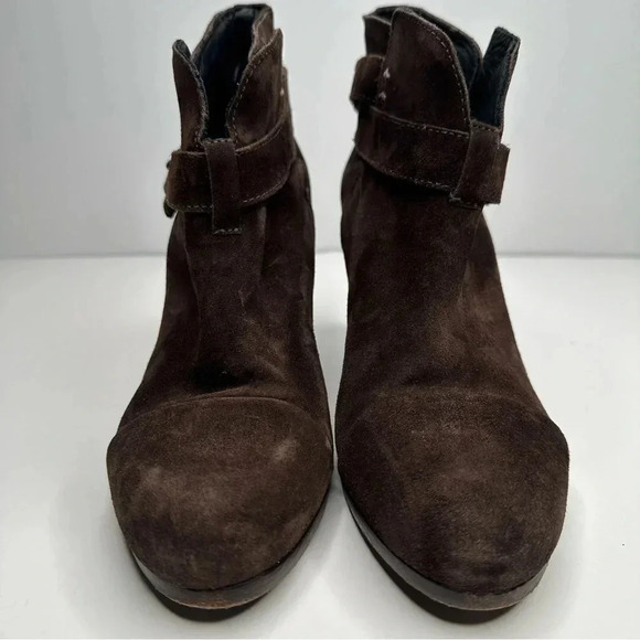 Rag & Bone Expresso Harrow Suede Booties Size 7.5 - Picture 7 of 11